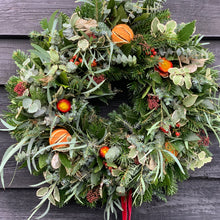 Load image into Gallery viewer, Traditional Christmas wreath